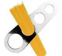 LAMXD Mesureur à spaghetti en acier inoxydable à 4 trous, mesure de pâtes, règle de cuisine, de gâteau, de spaghetti, de nouilles, de contrôle des portions