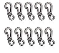 LAMXD Mini mousqueton, ensemble de petits mousquetons, mousqueton à ressort pour camping, voyage, randonnée, porte-clés en plein air