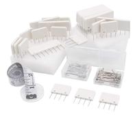 LAMXD Pin Kit, Knit Blocking Combs - 25 peignes pour bloquer les projets de tricot, de crochet, de dentelle ou d'aiguille - 100 T-pins - pour tricoter des tapis de blocage crochet,tricot de tapis