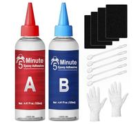 LAMXIN 5 Minutes Colle Epoxy 250ml, Transparent Colle Epoxy Bi-Composant | Robuste Durable Colle Bi Composant, Durcissement Rapide Bi Composant Adhésifs Pour Métal, Bois, Carrelage, Plastiques
