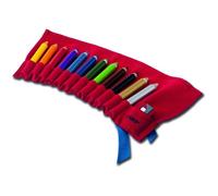 Lamy - Lot de crayons de couleur 3-Plus Modèle W 419 - Rouleau en tissu