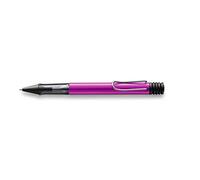 Lamy 1232591 AL-star 299 Stylo à bille, en aluminium, de couleur rose vif, avec poignée ergonomique et embout transparent, recharge grande capacité et largeur de trait M