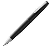 Lamy 2000 black - stylo rollerball élégant dans un corps robuste en fibre de verre - parfaitement équilibré et à pointe moyenne - avec la recharge rollerball M 63 en noir