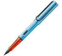 Lamy AL-star denim - Stylo Plume avec grip ergonomique et plume acier en taille M - corps en aluminium léger - avec cartouche T 10 bleue - Droitier