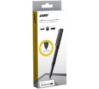 Lamy AL-star EMR black (pointe POM) - Stylet pour de nombreux appareils Android - avec prise en main ergonomique - écriture & dessin précis sur supports numériques - avec touche de fonction