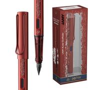 Lamy AL-star Harry Potter Gryffindor - Edition spéciale Stylo Plume avec gravure de la maison - plume acier en taille M - corps en aluminium léger - cartouche bleue T 10 incluse - Droitier