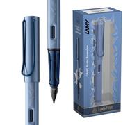 Lamy AL-star Harry Potter Ravenclaw - Edition spéciale Stylo Plume avec gravure de la maison - plume acier en taille M - corps en aluminium léger - cartouche bleue T 10 incluse - Droitier