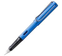 Lamy AL-star oceanblue - Stylo Plume avec grip ergonomique et plume acier en taille F - corps en aluminium léger - avec cartouche T 10 bleue - Droitier