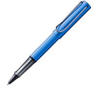 Lamy AL-star oceanblue - Stylo roller avec grip transparent et ergonomique et largeur de trait M - corps en aluminium léger - avec recharge roller M 63 en noir