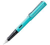 Lamy AL-star turmaline - Stylo-plume avec grip ergonomique et plume acier pour gauchers (LH) en taille M - corps en aluminium léger - avec cartouche T 10 bleue