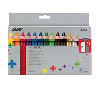 Lamy Crayon De Couleur 3-En-1 3plus, Étui Carton De 12