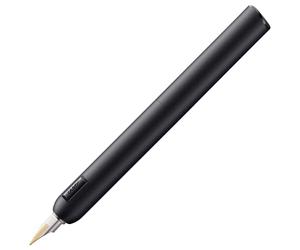 Lamy dialog cc all black - stylo plume sans capuchon avec mécanisme à vis -plume en or bicolore 14 ct, part. plaquée platine, taille B -avec cartouche d'encre T 10 bleue et conv. Z 27 -pour droitiers