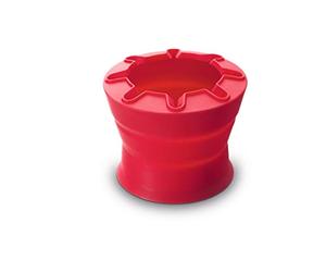 LAMY Gobelet à eau Aquaplus Red - Idéal pour les cours scolaires - Gobelet à eau pliable avec support pour pinceaux - Gobelet à pinceau pour peindre