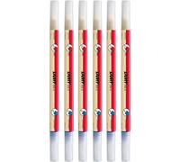 LAMY Ink-X Lot de 6 Effaceurs en Plastique - Pointe Effaceur et Correction pour Encre Bleu Roi - Fraise/Crème - Pointe M