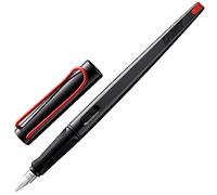 Lamy joy black - Stylo-plume calligraphique avec grip ergonomique et plume en acier poli d'une largeur de trait de 1,5 mm - Stylo-plume avec ressort de traction - avec cartouche d'encre T 10 bleu