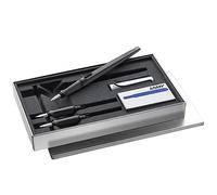 Lamy joy Set stylo plume calligraphie AL black - stylo plume avec 3 plumes différentes (1.1/1.5/1.9 mm) - avec plume à traction et grip ergonomique - avec 5 cartouches d'encre bleue T 10