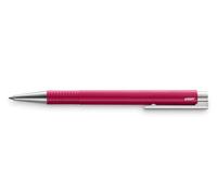 Lamy Logo M+ Stylo à bille 204 - En plastique incassable de couleur Raspberry violet avec unité de pression intégrée - Recharge grande capacité - Largeur de trait B
