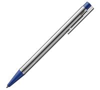 Lamy logo matt blue - Stylo à bille dans un corps élégant et robuste en acier inoxydable - avec recharge de grande capacité M 16 de pointe moyenne en bleu