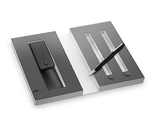 Lamy Lot de 2000 stylos à plume dans un étui en cuir noir mat - Pour un instrument d'écriture - Avec emballage cadeau