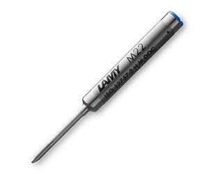 Lamy M22 recharge compacte pour stylo-bille en métal - Recharge originale pour les modèles de stylos-bille pico et scribble - indélébile - largeur de trait moyenne en encre bleue