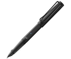 Lamy safari all black ncode Smart Pen pour carnet numérique - écrire sur du vrai papier avec traitement numérique - stylo pour carnet électronique - avec recharge M 21 noire