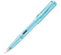 Lamy safari aquasky - Stylo Plume avec grip ergonomique et plume acier poli en taille EF - matière plastique robuste ASA - avec cartouche T 10 bleue - Droitier