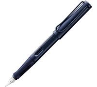 Lamy safari dark dusk - Stylo Plume avec grip ergonomique et plume acier poli en taille F - matière plastique robuste ASA - avec cartouche bleue T 10 - Droitier