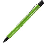 Lamy safari green - Stylo à bille avec grip ergonomique et largeur de trait M - pour une écriture longue et agréable - en plastique robuste ASA - avec recharge grande capacité M 16 en bleu