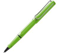 Lamy safari green - Stylo roller avec grip ergonomique et largeur de trait M - pour une écriture longue et agréable - en plastique robuste ASA - avec recharge roller M 63 en bleu