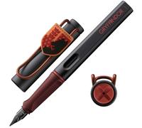 Lamy safari Harry Potter Gryffindor Stylo plume - Édition spéciale avec blason de la maison - Plume en acier (M) - Prise ergonomique - Avec cartouche d’encre T10 bleue - Pour droitiers