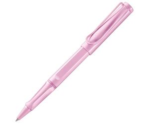 Lamy Safari Lightrose - Stylo roller classique intemporel avec poignée ergonomique et largeur de ligne M - Boîtier en plastique ASA robuste - avec recharge M 63 en bleu