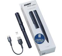 LAMY Safari Note+ Steel Black iPad Pen - Stylet avec détection palmaire, sensibilité à l'inclinaison & poignée Ergonomique - s'adapte à Divers Ipad - jusqu'à 10 Heures d'autonomie