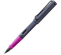 Lamy safari pink cliff - Stylo Plume avec grip ergonomique et plume acier poli en taille EF - matière plastique robuste ASA - avec cartouche bleue T 10 - Droitier