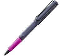 Lamy safari pink cliff - Stylo roller avec grip ergonomique et largeur de trait M - pour une écriture longue et agréable - en plastique robuste ASA - avec recharge roller M 63 en noir