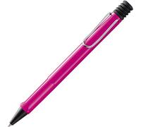 Lamy safari pink - Stylo à bille avec grip ergonomique et largeur de trait M - pour une écriture longue et agréable - en plastique robuste ASA - avec recharge grande capacité M 16 en bleu