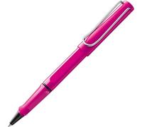 Lamy safari pink - Stylo roller avec grip ergonomique et largeur de trait M - pour une écriture longue et agréable - en plastique robuste ASA - avec recharge roller M 63 en noir