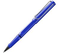Lamy safari roll-ink blue - Stylo roller à cart. d'encre avec grip ergonomique et largeur de trait M - pour une écriture agréable et longue durée - en plastique ASA robuste - cart. bleue T10