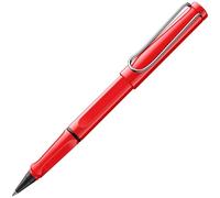Lamy safari roll-ink red - Stylo roller à cart. d'encre avec grip ergonomique et largeur de trait M - pour une écriture agréable et longue durée - en plastique ASA robuste - cart. bleue T10