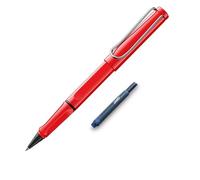 Lamy Safari roll-ink - Stylo à bille classique intemporel avec poignée ergonomique et largeur de trait M - Boîtier en plastique ASA robuste - Avec cartouche d'encre + cartouche supplémentaire
