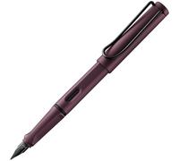 Lamy Stylo plume Safari Scarlet – grip ergonomique, plume acier gaucher M, ASA, cartouche bleue T 10