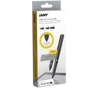 Lamy safari twin pen EMR all black (pointe POM) - Stylet 2 en 1 pour de nombreux appareils Android & stylo à bille - avec grip ergonomique - écrire & dessiner sur supports digitaux & papier