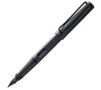 Lamy safari umbra - Stylo Plume avec grip ergonomique et plume acier blacke en taille M - matière plastique robuste ASA - avec cartouche bleue T 10 - Droitier