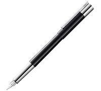 LAMY scala 079 Stylo-plume avec finition en vernis brillant poli, de couleur noire, plume en or 14 carats, partiellement platiné, calibre M