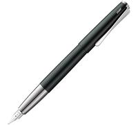 Lamy Studio Black Forest Stylo-plume universel dans un boîtier élégant entièrement en métal avec clip en forme d'hélice et plume en acier de largeur de trait F avec cartouche d'encre T 10 bleue
