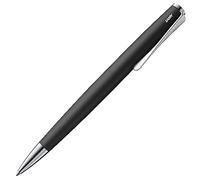 Lamy studio black - stylo à bille dans un élégant boîtier en acier inoxydable - avec clip en forme d'hélice - incl. recharge géante M 16 en largeur de trait M en noir