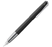 Lamy studio black - Stylo-plume en métal élégant - plume en acier en largeur du trait M - avec cartouche d'encre bleue T 10