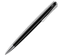 Lamy studio pianoblack - stylo à bille dans un élégant boîtier en acier inoxydable - avec clip en forme d'hélice - incl. recharge géante M 16 en largeur de trait M en noir