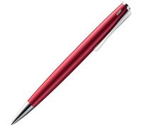 Lamy studio pianored - stylo à bille dans un élégant boîtier en acier inoxydable - avec clip en forme d'hélice - incl. recharge géante M 16 en largeur de trait M en noir