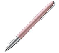 Lamy studio Premium 369 Stylo roller en acier inoxydable avec finition laquée mate, mécanisme rotatif à clip en forme d'hélice, avec mine M 63 M noir