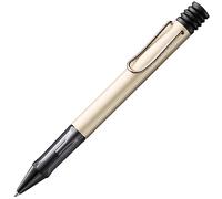 Lamy Stylo à bille Lx palladium - stylo léger avec grip ergonomique transparent et largeur de trait M - corps en aluminium anodisé - recharge grande capacité M 16 noire et étui métallique inclus